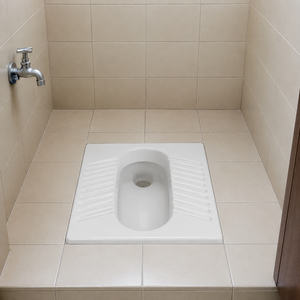 Toilette indienne moderne multi-usage pour écoles, sans bride, en céramique, à poser au sol, surface durable - Product Image 5