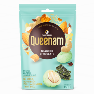 Collection de Dragées Sucrées 150G – Amandes et Noix de Cajou enrobées de Chocolat aux Algues – Fabrication HALAL – OEM/ODM – Commerce International - Product Image 1