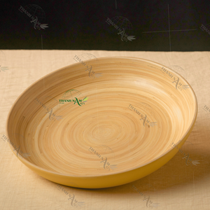 Plato de bambú tradicional hecho a mano en Vietnam Colección duradera de Platos y platos Hecho artesanalmente - Product Image 2