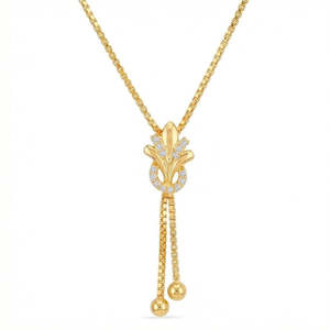 Super September Hot Sale Bloom Drop Gold & Rhodium Plated 925 <b>Sterling</b> <b>Silver</b> Minimalist Pendant <b>Necklace</b> for <b>Women</b> Gift Jewelry - Product Image 1