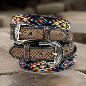 Direct Factory Rider's Trust Tan/Brown 32mm Hand <b>Tooled</b> Carved Western Style Genuine <b>Leather</b> Cow Hide Well Finished Belt - Product Image 6