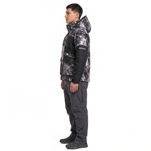 Veste de pêche imperméable à capuche multi-poches camouflage coupe-vent pour l'extérieur - Product Image 3