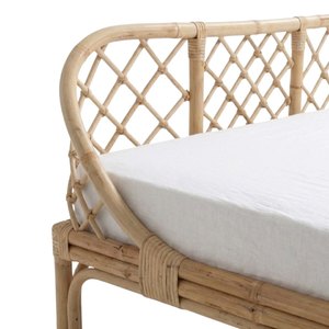 Wholesale High Quality <b>Twin</b> Rattan <b>Bed</b> Kids Furniture Children Nursery Room Wood Diamond <b>Bed</b> <b>Frame</b> - Product Image 2