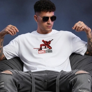 Camiseta de Hombre Vintage Lavada, Tejida, 100% Algodón, Corte Holgado, Color Sólido, Logotipo Personalizado, Impresión Digital, Secado Rápido, Moda Casual, Manga Corta - Product Image 4