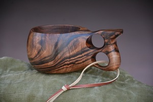Taza Kuksa Natural Económica, Hecha a Mano, de Madera Tallada para Café, Té y Uso en Exteriores por M/S SHAAD HANDICRAFTS - Product Image 3