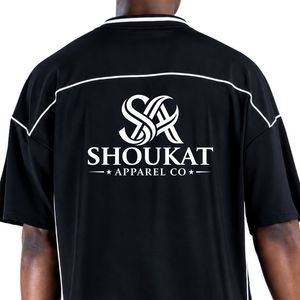 <b>Men</b> <b>Navy</b> <b>Blue</b> Short Sleeve Tee Contrast Piping Crew Neck Custom Logos Sportswear Casual Athletic Apparel Shoukat Apparel Manuf - Product Image 6
