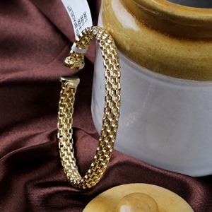 Pulsera de Plata Pura 925, Bañada en Oro Amarillo, Hecha a Mano, para Hombre y Mujer, a Precio de Mayoreo - Product Image 6