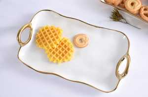 Plato de Servir de Metal con Diseño Martillado, Forma Ovalada, Hecho a Mano, Pulido, Diseño Moderno, Color Sólido, Vajilla para Fiestas - Product Image 3