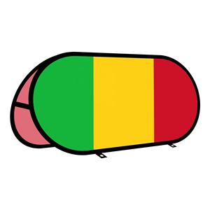 Telón de Fondo Plegable de Tela de Poliéster Impermeable de Alta Precisión y Banderas/Pancartas Promocionales con Diseño Personalizado para Eventos - Product Image 1