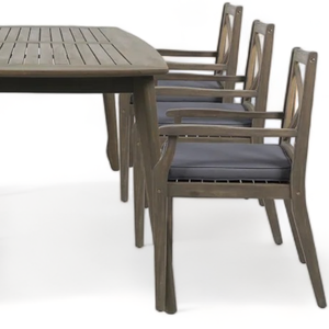 Luxury Style <b>Table</b> and 6 Chairs with Teak Wooden Frame Material and Minimalist Design For Home Furniture Decoration - Product Image 6