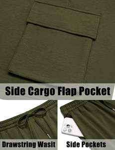 Conjunto de Pantalones Cortos de Verano para Hombre, Ligeros, de Alta Calidad, Transpirables, de Tela Suave de Poliéster/Algodón, Estilo Urbano - Product Image 5