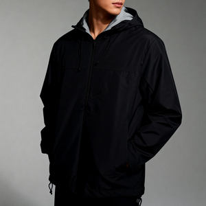 Chaquetas cortavientos personalizadas al por mayor para hombre, chaquetas cortavientos de nailon impermeables y resistentes al viento de alta calidad. - Product Image 5