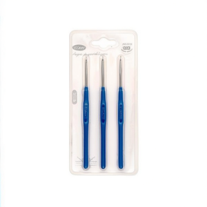 Uncinetto Ilan 0.75mm con Manico Blu, Strumento per Lavoro a Maglia - Product Image 1