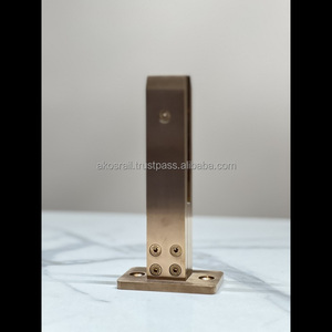 Acier inoxydable 10 "Hauteur Rectangulaire Palladium Garde-corps Durable PVDF Top Coat Moderne Luxe Villas Mall 2 Ans Garantie UV - Product Image 3