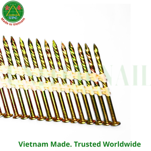 2-3/8" x 0.113 5000pcs Plastic Strip <b>Nails</b> with Smooth Shank and Checkered Head Style Made in Vietnam | Clavos en tira plástica - Product Image 6