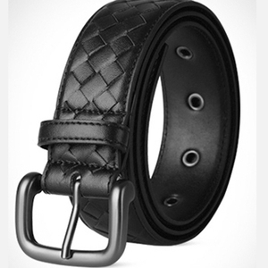 Cinturón de Cuero Genuino Hecho a Mano para Hombre, Estilo Retro, Casual, con Hebilla de Cobre, Alta Calidad, Longitud Personalizable - Product Image 4