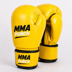 Gants de boxe Muay Thai en cuir personnalisés pour l'entraînement et le combat, avec fermeture auto-agrippante, pour hommes et femmes - Product Image 1