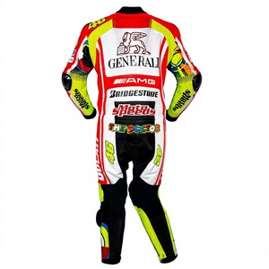 Traje de Carreras Simoncelli MotoCP Zonda 1 Pieza de Cuero Vacuno/Canguro para Moto/Conducción, Mono/Traje MotoCP para Motociclistas de Nivel - Product Image 2