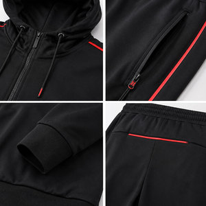 Nouvel ensemble de sport décontracté pour homme automne-hiver, 2 pièces, sweat à capuche pour jogging en plein air, tenue de sport tendance et abordable - Product Image 3