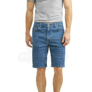 Shorts en jean pour homme, style streetwear tendance, coupe classique, respirants, pour les vacances d'été. - Product Image 3