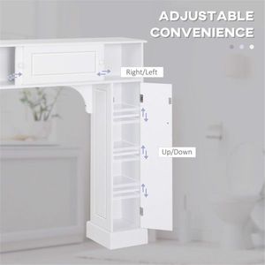 Freestanding Bathroom Storage Cabinet Practical and Stylish Shelves for Organizing Your Space - Product Image 2