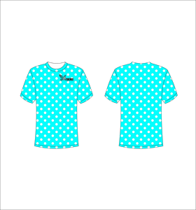 เสื้อยืดแขนสั้นลายจุดสำหรับผู้ชาย คอโอ ทรงปกติ สไตล์ลำลอง ผ้าถัก พิมพ์ลาย - Product Image 1