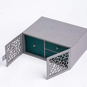 Brûleur d'encens arabe de luxe en métal, vente directe usine, Mubkhar carré portable, aromathérapie, support de Bakhoor avec logo personnalisé, ensemble Mubkhar - Product Image 2