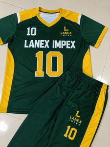 Ensemble d'uniformes de football américain au design optimal, vert et jaune, impression par sublimation, polyester respirant, vêtements d'entraînement unisexes pour adultes - Product Image 5