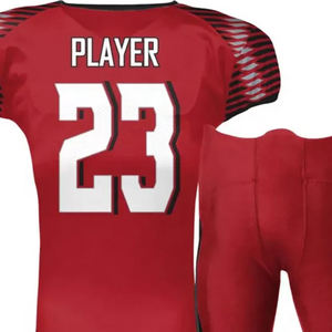 Ensemble d'uniformes de football Gridiron imprimés par transfert thermique complet, anti-décoloration, séchage rapide, manches courtes, équipement d'entraînement personnalisé pour adultes - Product Image 4