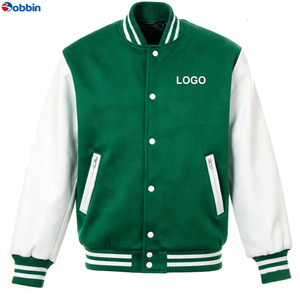 Varsity Jacket OEM Design Breathable Windproof <b>Top</b> Quality Men Embroidery Patch Uniform Men's College Baseball Jacket for Unisex - Product Image 2