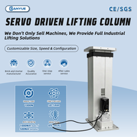 Columna de Elevación Servo sin Escobillas de 2 Etapas, 1000N, 150 mm/s, Sistema de Control de Alta Precisión, DC, ROHS, IP65, Eficiencia IE3, Robot de Paletización