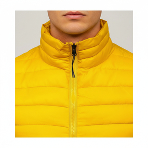 <b>Men's</b> Best Selling High-Density <b>Men's</b> Puffer <b>Vest</b> Custom Color Sheep Skin Leather Waterproof Material Top Street Style - Product Image 6
