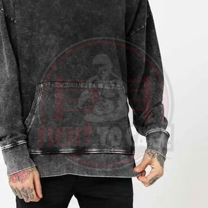 Sudadera con Capucha de Estilo Urbano, Corte Holgado, Casual, de Primera Calidad, Personalizada, Nueva Colección, para Hombre, Lavado Ácido - Product Image 6