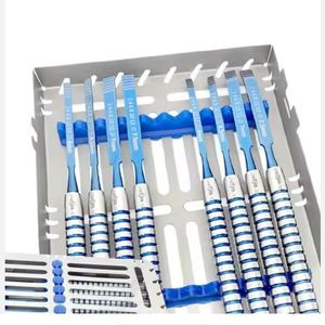 Ensemble de 8 ciseaux dentaires en acier inoxydable SERLAB IDUSTRIES de qualité supérieure, instruments chirurgicaux manuels certifiés CE pour implants dentaires - Product Image 4