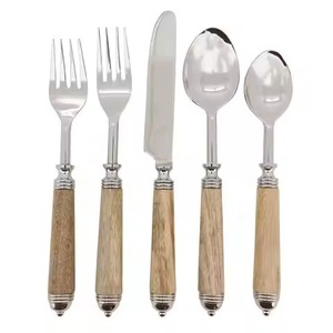 Modern Stainless Steel Metal Cutlery Set for Luxury Home Dining and Kitchen Presentation - Product Image 5