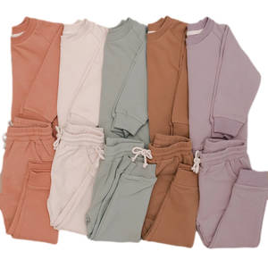 Conjunto de Sudadera y Pantalones de Felpa Francesa de Algodón Orgánico OEM para Bebés, Ropa Infantil Sostenible - Product Image 4