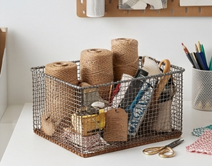 Estante rectangular multiusos de alta calidad, tipo cesta, independiente, para decoración del hogar y almacenamiento en la cocina. - Product Image 3