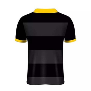 Men's Striped <b>Soccer</b> Jersey Short Sleeve Moisture Wicking Turn-down Collar Sublimated Print Polyester Sport Apparel - Product Image 3