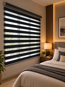 Persianas Horizontales Motorizadas WINHOME de Alta Calidad, Cortina Enrollable Eléctrica Integrada, Tela Opaca, Diseño Moderno y Minimalista para Ventanas Corredizas - Product Image 1