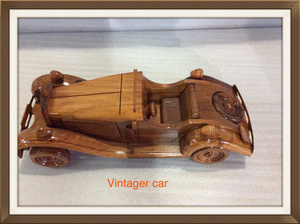 Dragonex - Coche de Juguete de Madera Hecho a Mano, Estilo Antiguo, Montessori, Educativo, para Niños de 2 a 4 Años, Certificado EN71, Unisex - Product Image 6
