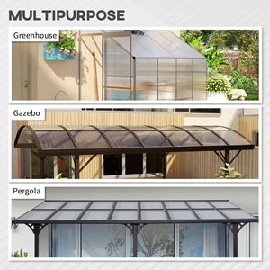 Set di 14 Pannelli in Policarbonato a Doppia Parete, Impermeabili e Resistenti ai Raggi UV, 120x60x0,4 cm, Trasparenti per Serre - Product Image 6