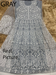 Pishwas anarkali แบบดั้งเดิมสำหรับผู้หญิงชุดพื้นเมืองอินเดียและปากีสถานแฟนซีชุดแบบดั้งเดิมขายส่ง - Product Image 2