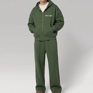 Ensemble de survêtement personnalisé pour homme, veste à capuche et pantalon, léger, athleisure, jogging, OEM, streetwear, vêtements de sport - Product Image 4