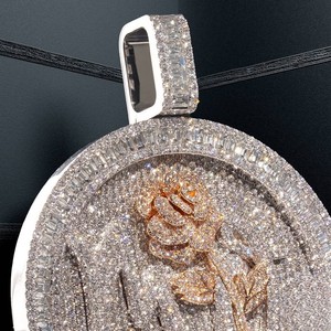 Nuevo Diseño Colgante de Joyería Fina para Rapper, con Encanto de Ángel Hip Hop Personalizado, Chapado en Rodio, Plata S925 y Moissanita Iced Out - Product Image 3