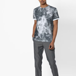 Camiseta Oversize Vintage de Alta Calidad con Lavado Ácido 2026 para Hombre, Logotipo Personalizado, Algodón Pesado 100%, Estilo Hip Hop - Product Image 1