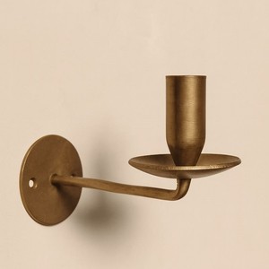 Aplique de Pared Decorativo de Latón Hecho a Mano, Portavelas de Metal, Adorno de Pared para Hoteles, Restaurantes y Decoración del Hogar - Product Image 1