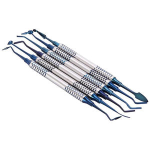 6 Pcs Kit Dental Composite Resin Filling Spatula 18.5cm Repair Tools <b>Instrument</b> Titanium Plated Head Manual By Grip Surgical - Product Image 4