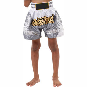 Nouveaux shorts de Muay Thai en gros, shorts de boxe à séchage rapide, shorts de combat de kickboxing pour hommes et enfants, shorts de grappling - Product Image 3