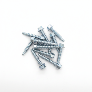 Tornillos autorroscantes con cabeza hexagonal, de acero al carbono zincado/galvanizado, fabricante de Vietnam, Clase 4.8 6.8 PDC, rosca gruesa en pulgadas - Product Image 1