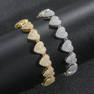 925 Sterling <b>Silver</b> Iced Out Moissanite Diamond Tennis Bracelet D Color VVS1 Hip Hop Jewelry <b>for</b> <b>Men</b> and Women - Product Image 5